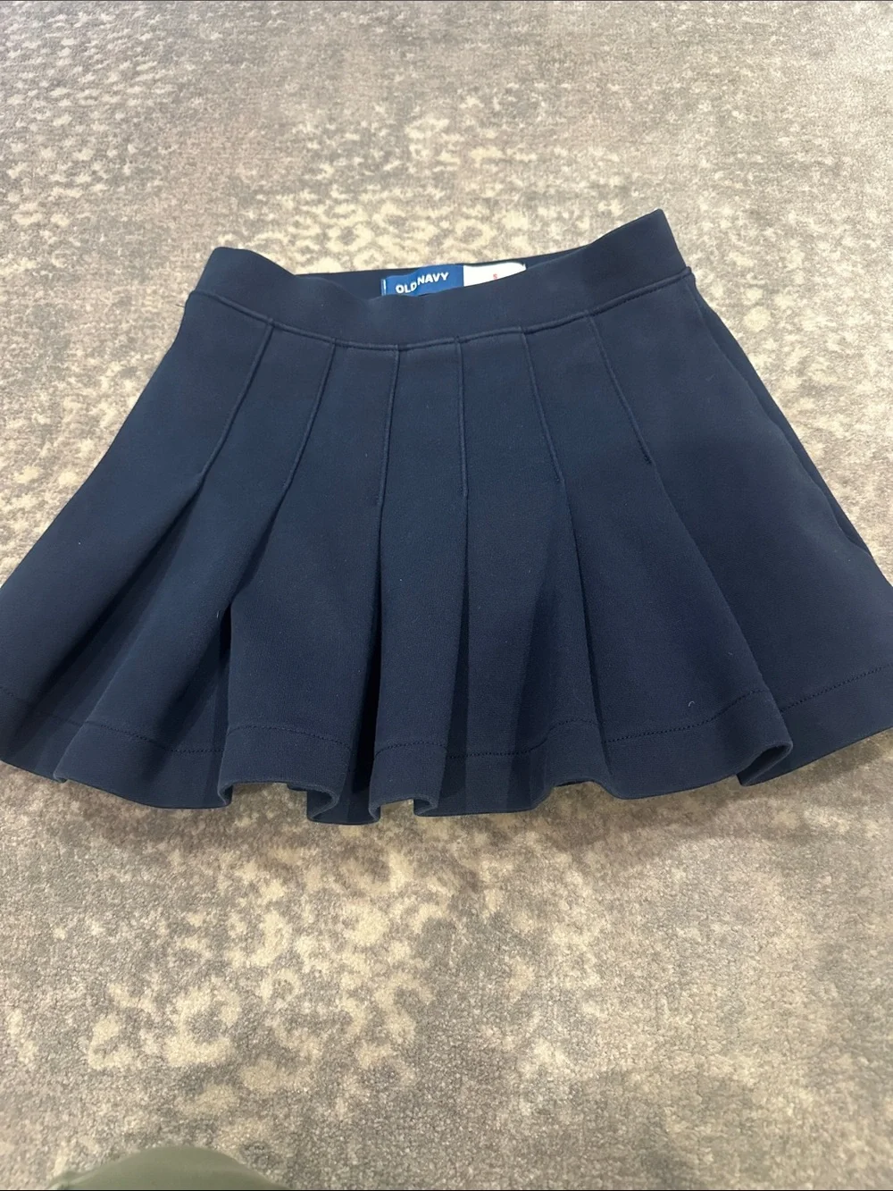 Old navy kids Navy Pleated Mini Skirt size 6-7 S